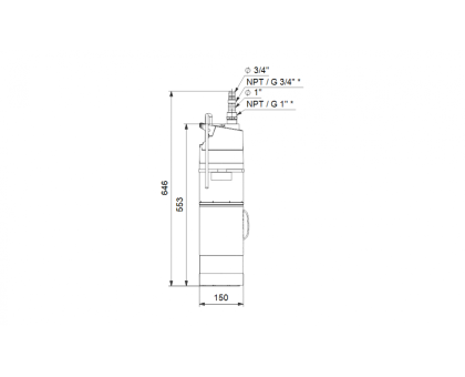 Насос погружной Grundfos SBA 3-45 A