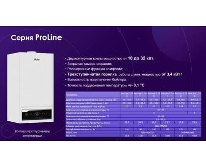 Газовый двухконтурный котел Haier ProLine 2.10 Ti